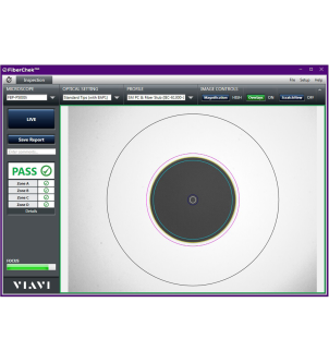 Logiciel d'inspection des connecteurs Fibercheck Pro