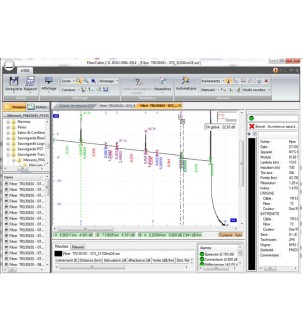 Logiciel de traitement des données réflectométriques VIAVI OFS 100 Fibre Trace 2.0