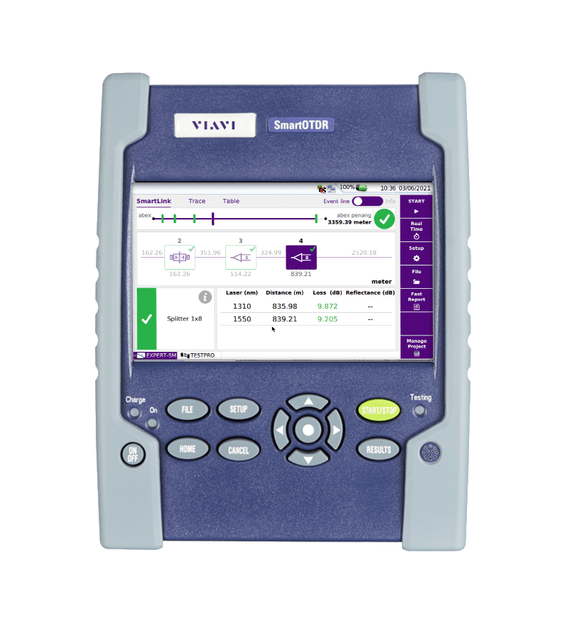 Réflectomètre VIAVI SmartOTDR-126A