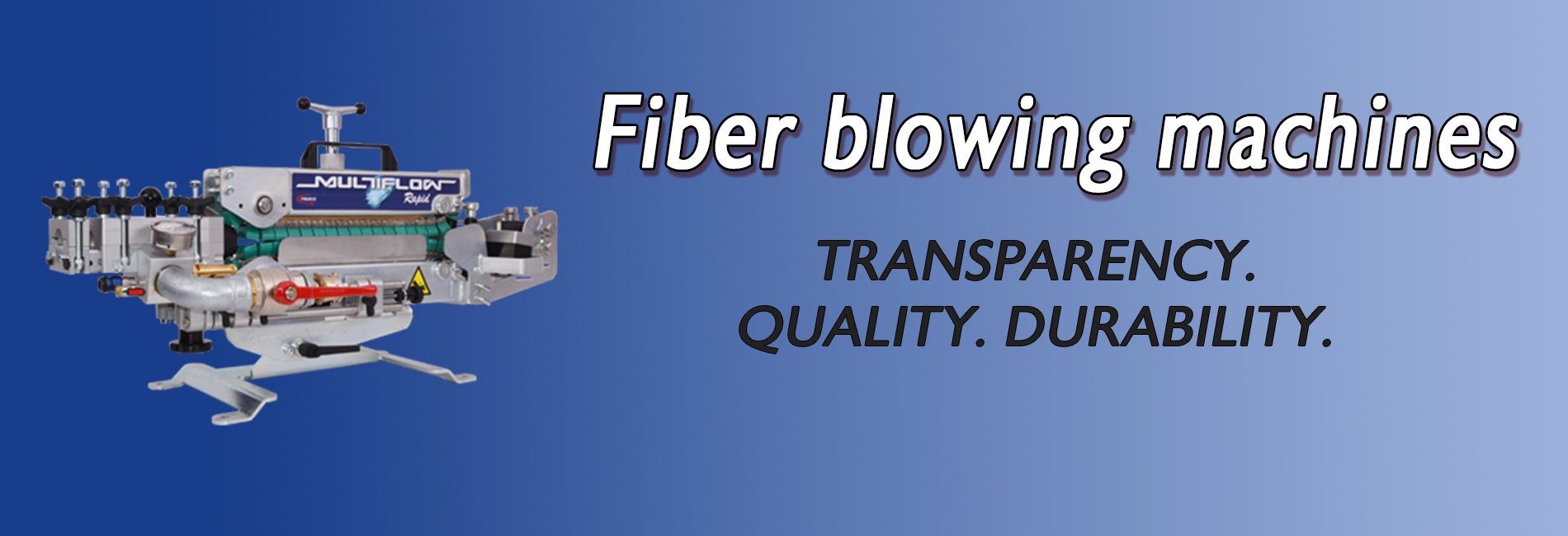 Fiber blowing machines